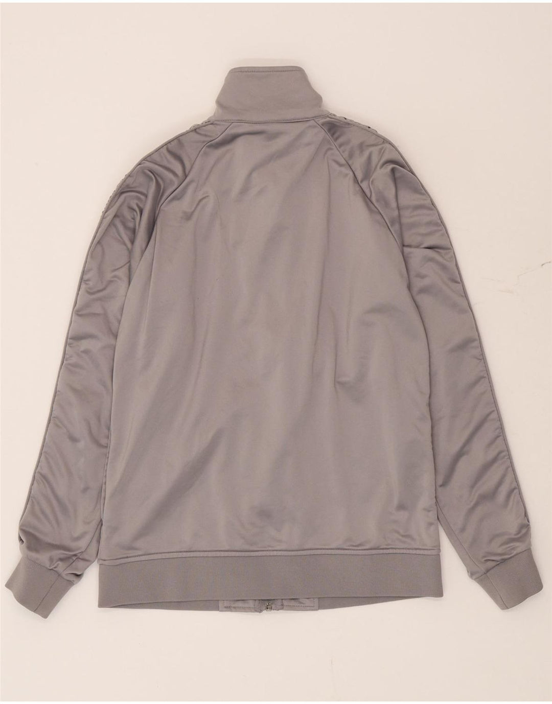 Kappa Mens Graphic Tracksuit Top Jacket Small Grey Polyester