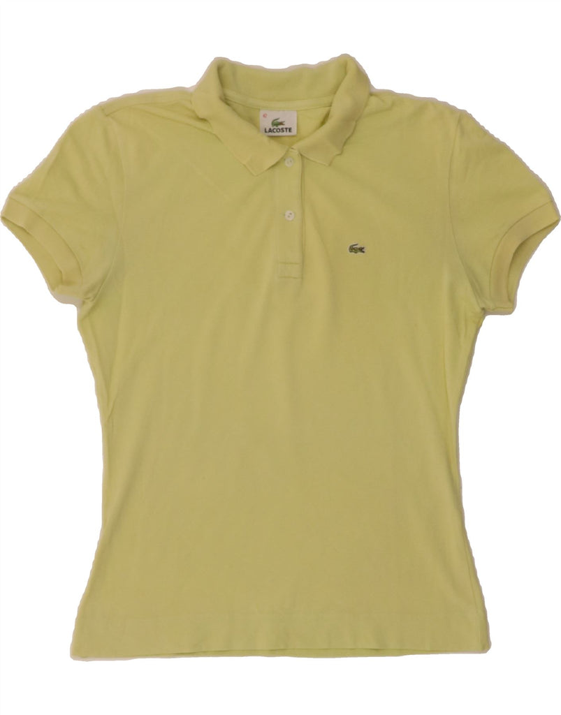 LACOSTE Womens Polo Shirt Size 42 Large Yellow Cotton Vintage Lacoste and Second-Hand Lacoste from Messina Hembry 