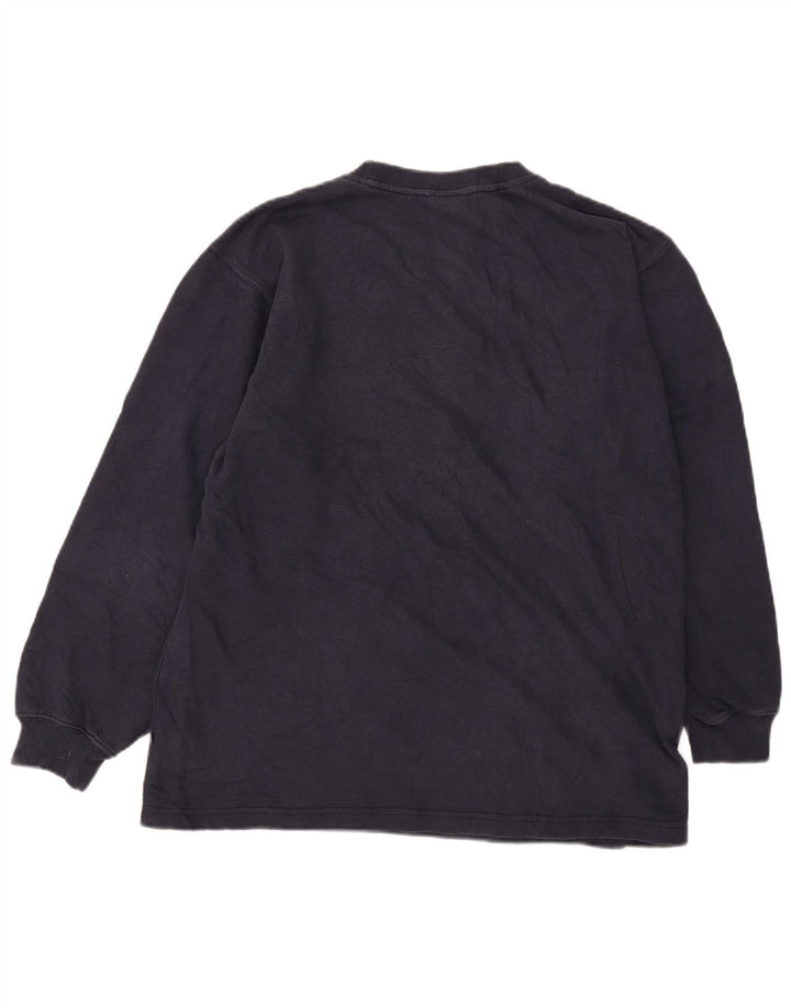 Adidas Boys Graphic Sweatshirt Jumper 15-16 Years Navy Blue