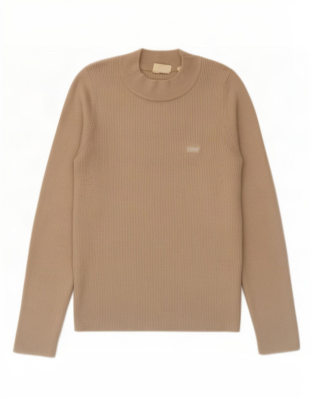 Levi's Womens Crew Neck Jumper Sweater UK 4 XS Beige
