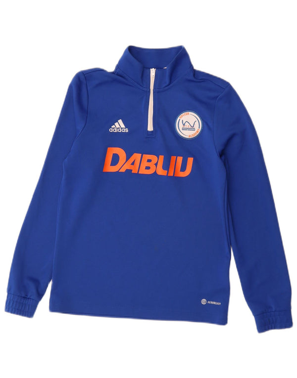 Adidas Boys Dabliu Soccer Academy Graphic Top Long Sleeve 11-12 Years Blue