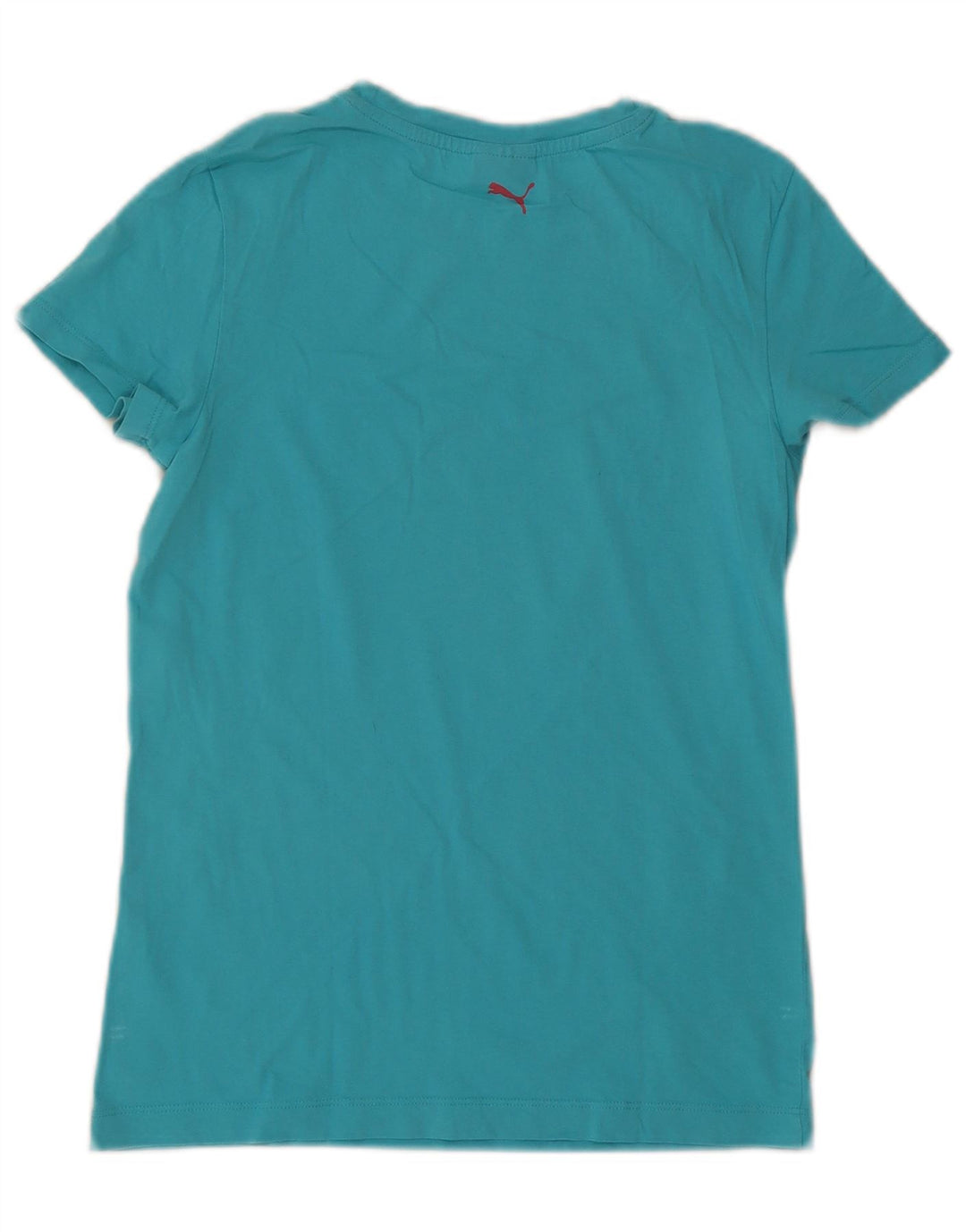 Puma Womens Graphic T-Shirt Top UK 12 Medium  Blue