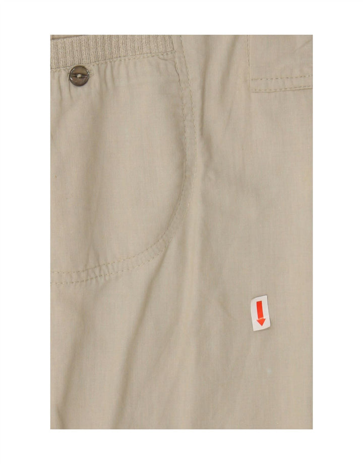 MALAGRIDA Mens Short Sleeve Pullover Shirt Large Beige Vintage Malagrida and Second-Hand Malagrida from Messina Hembry 