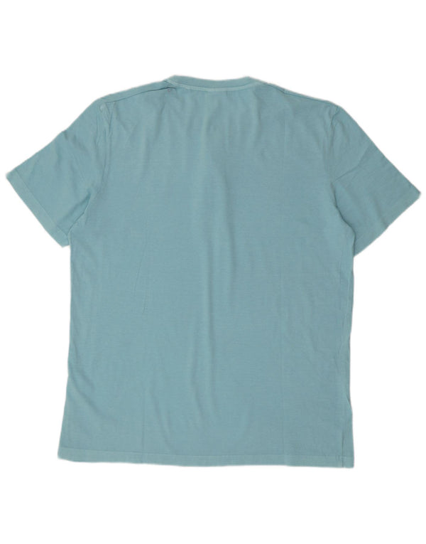 S.Oliver Mens T-Shirt Top XL Blue Cotton