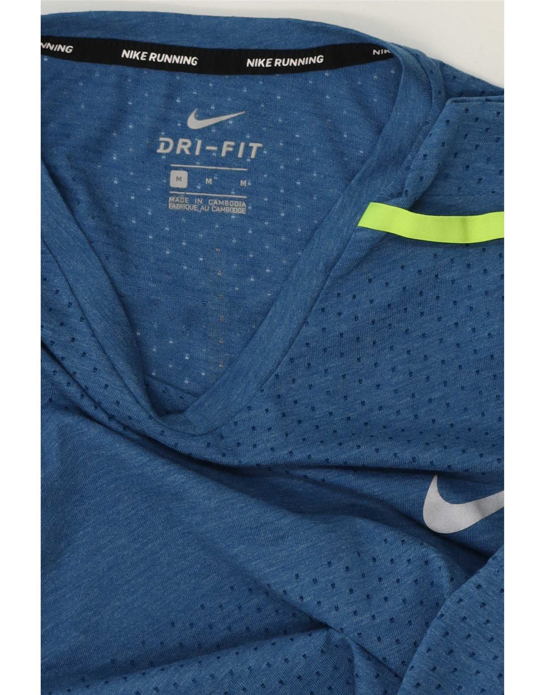 Nike Mens Dri Fit T-Shirt Top Medium Blue