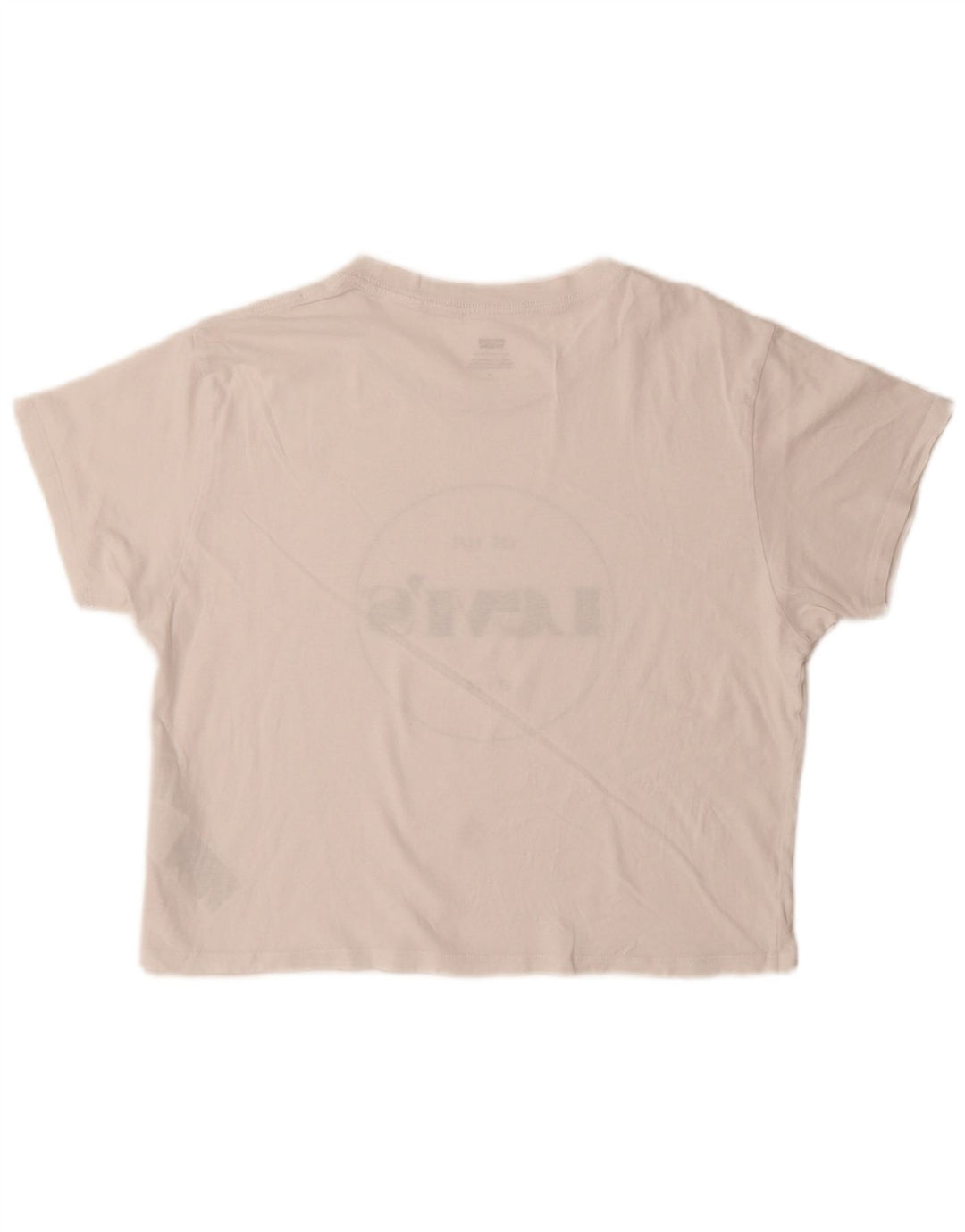 Levi's Womens Graphic T-Shirt Top UK 14 Medium White Cotton