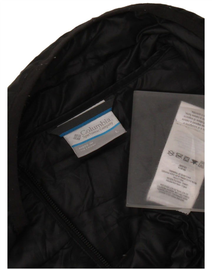 Columbia Mens Padded Gilet UK 40 Large Black Polyester