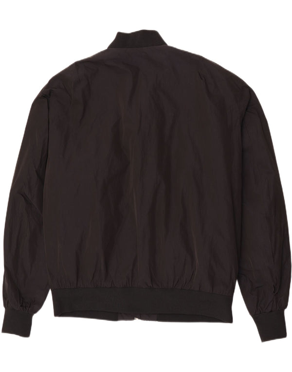 Diesel Mens Bomber Jacket UK 44 2XL Black Polyester