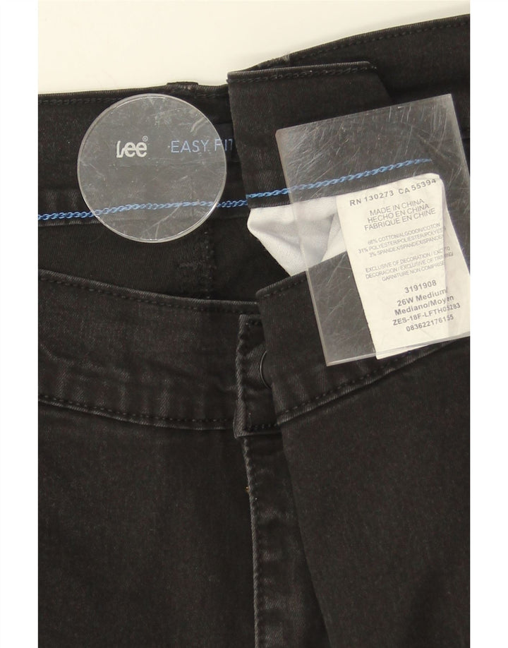 LEE Womens Plus Size Capri Jeans US 26 3XL W52 L22 Black Cotton Vintage Lee and Second-Hand Lee from Messina Hembry 