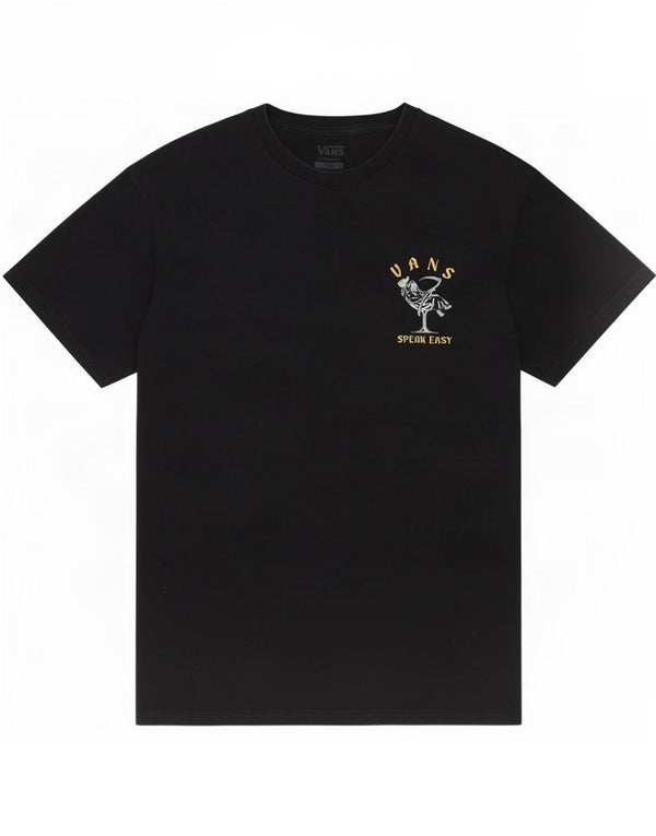 Vans Mens Classic Fit Graphic T-Shirt Top Large Black Cotton