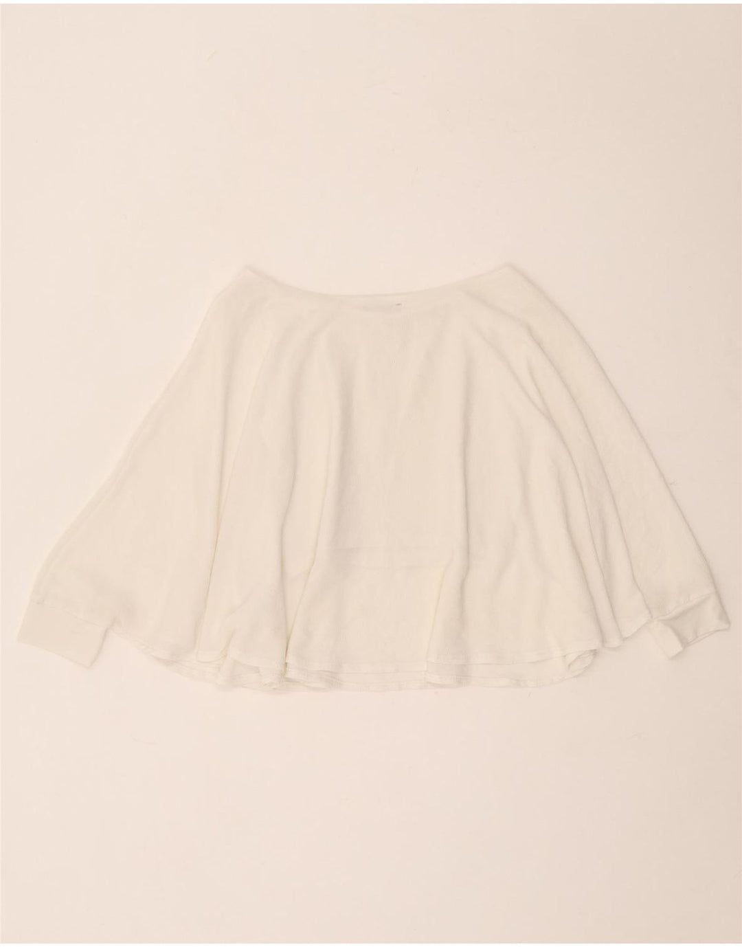Zara Womens Sleeveless Poncho Blouse Top UK 10 Small White