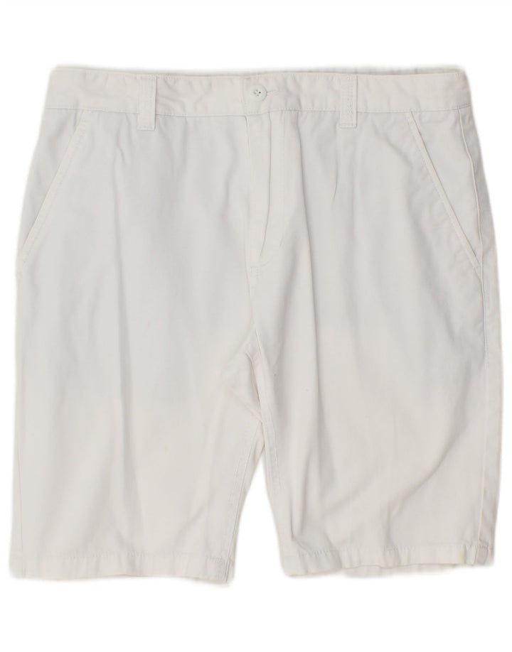 VINTAGE Mens Chino Shorts IT 48 Medium W32 White Cotton