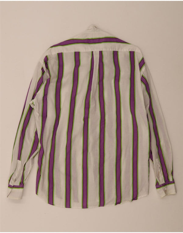 POP 84 Mens Shirt Medium White Striped
