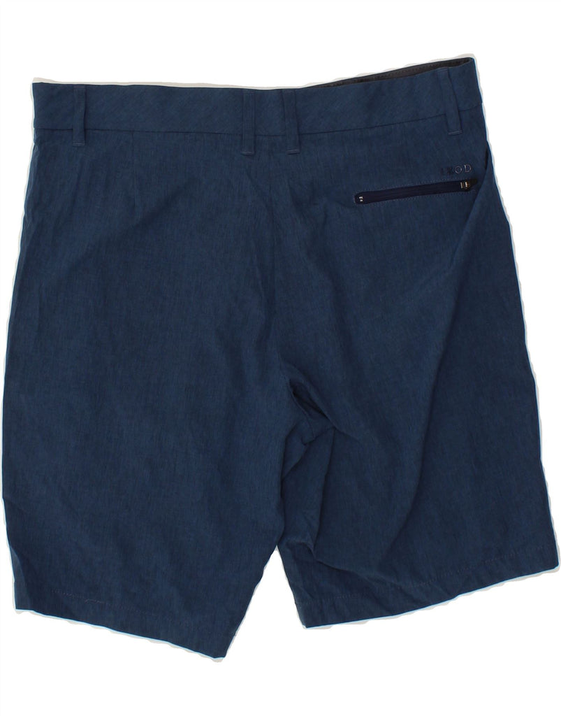IZOD Mens Chino Shorts W34 Large Navy Blue Polyester Vintage Izod and Second-Hand Izod from Messina Hembry 