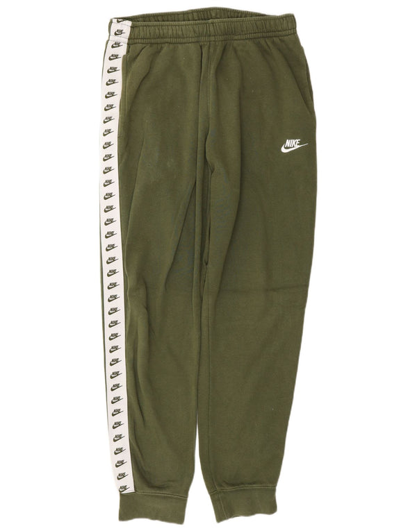 Nike Mens Graphic Tracksuit Trousers Joggers Medium Khaki Colourblock