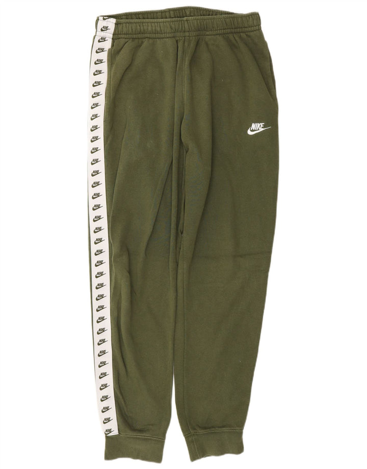 Nike Mens Graphic Tracksuit Trousers Joggers Medium Khaki Colourblock