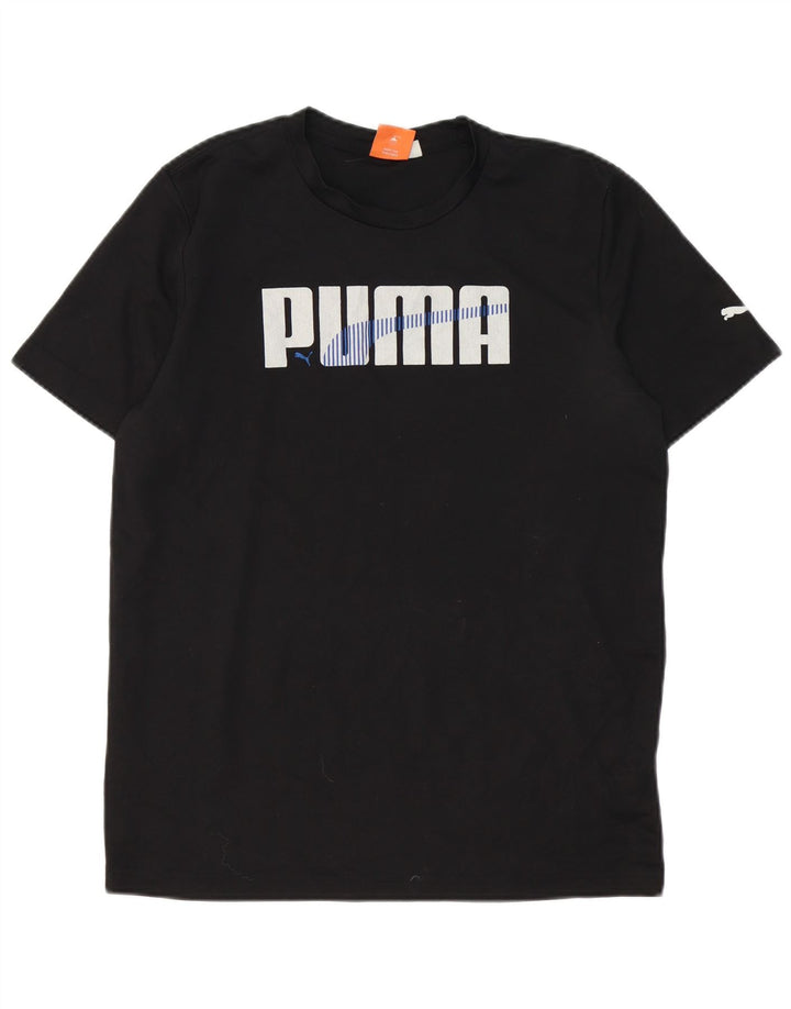 Puma Mens Graphic T-Shirt Top Small Black