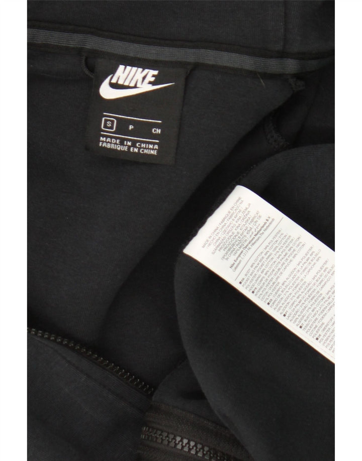 Nike Mens Zip Hoodie Sweater Small Black Cotton