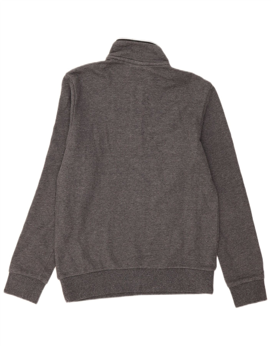 Lotto Mens Zip Neck Sweatshirt Jumper Small Grey Cotton