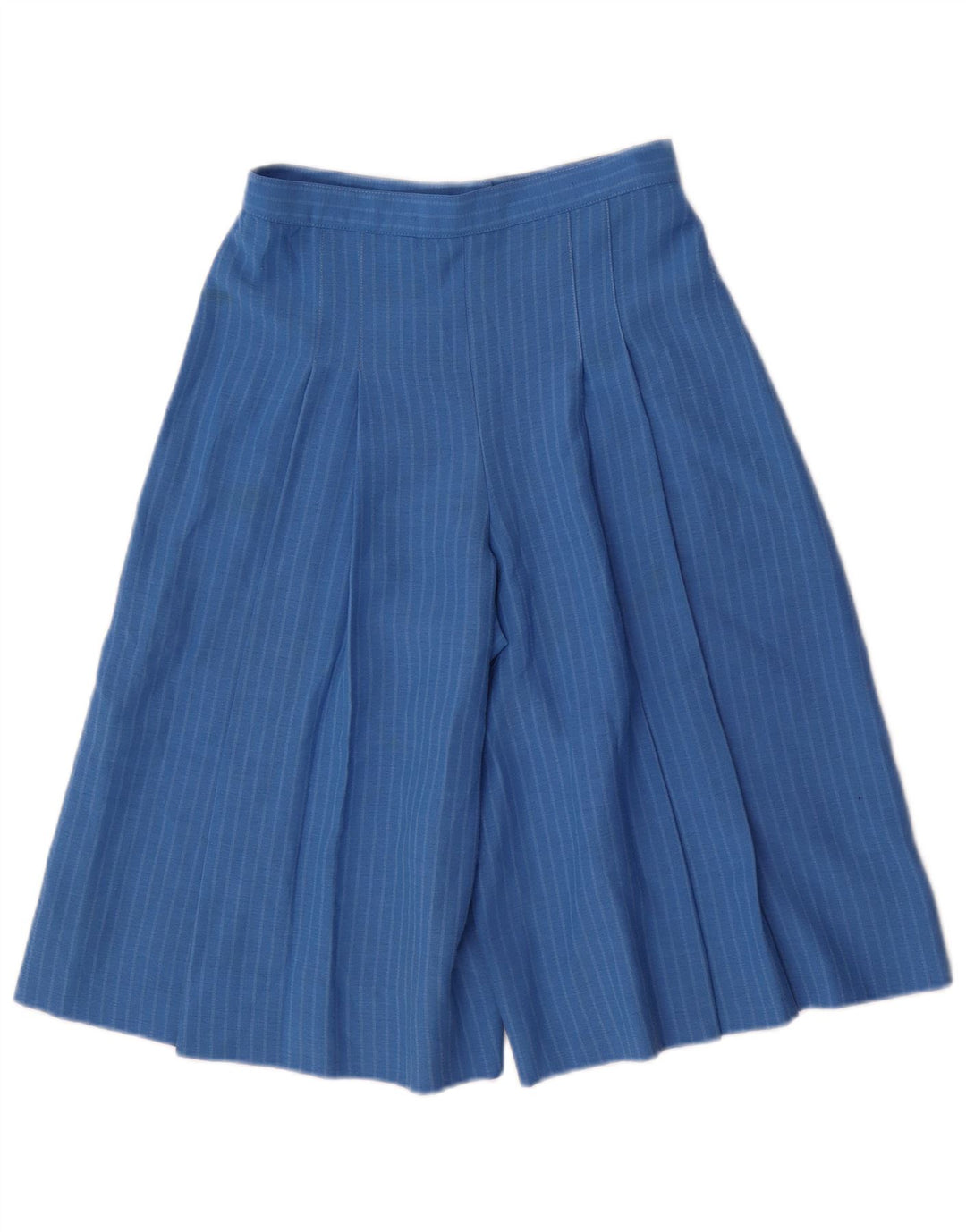 Vintage Womens Cullotes Bermuda Shorts IT 40 Small W24  Blue Pinstripe