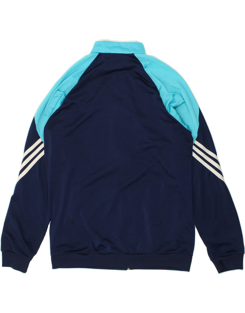 ADIDAS Mens Tracksuit Top Jacket Large Navy Blue Colourblock Polyester | Vintage Adidas | Thrift | Second-Hand Adidas | Used Clothing | Messina Hembry 