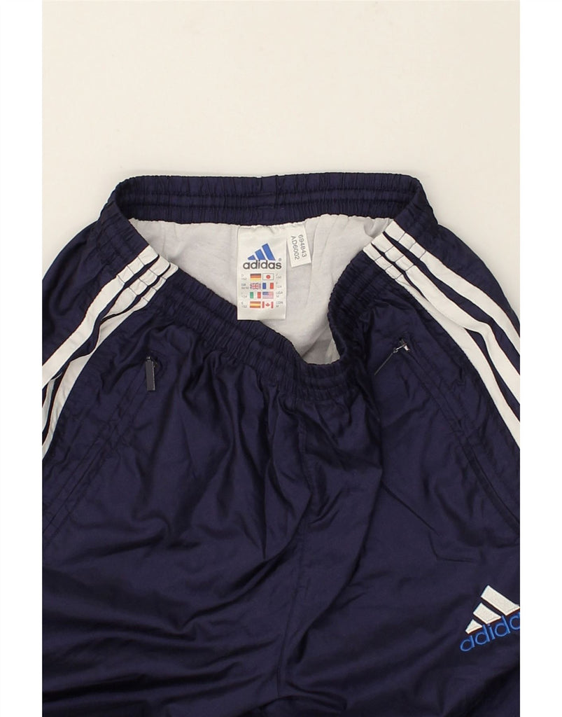 ADIDAS Boys Graphic Tracksuit Trousers Joggers 11-12 Years Large Navy Blue | Vintage Adidas | Thrift | Second-Hand Adidas | Used Clothing | Messina Hembry 