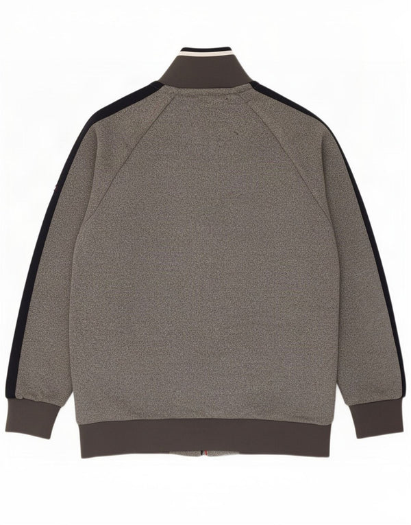 Superdry Mens Graphic Tracksuit Top Jacket 2XL Grey Colourblock Polyester