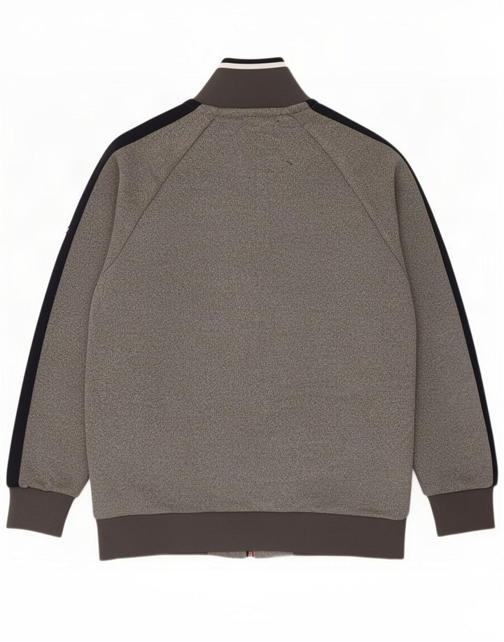 Superdry Mens Graphic Tracksuit Top Jacket 2XL Grey Colourblock Polyester