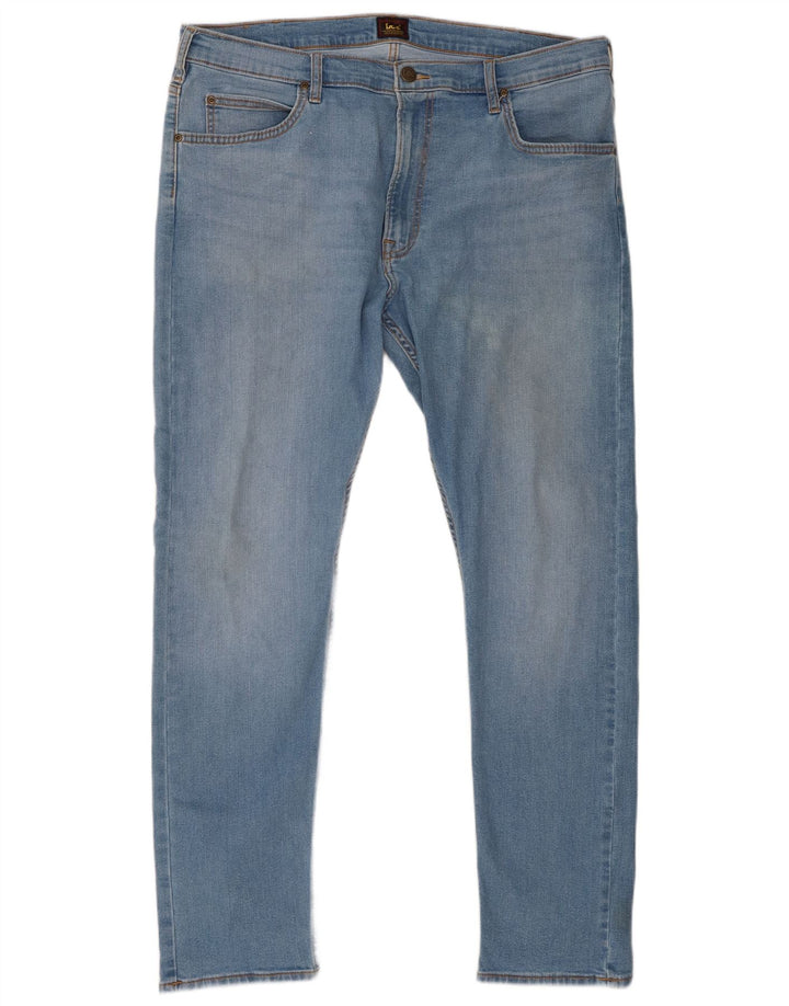Lee Mens Rider Slim Jeans W38 L32 Blue Cotton