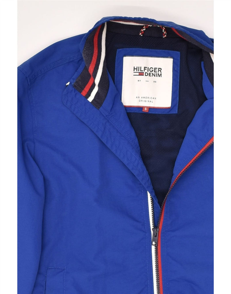 TOMMY HILFIGER Mens Bomber Jacket UK 36 Small Blue Polyamide | Vintage Tommy Hilfiger | Thrift | Second-Hand Tommy Hilfiger | Used Clothing | Messina Hembry 