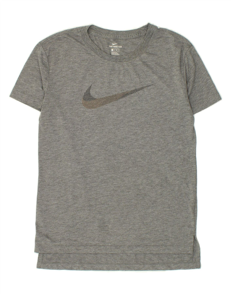 NIKE Mens Dri Fit Graphic T-Shirt Top XS Grey Flecked | Vintage Nike | Thrift | Second-Hand Nike | Used Clothing | Messina Hembry 