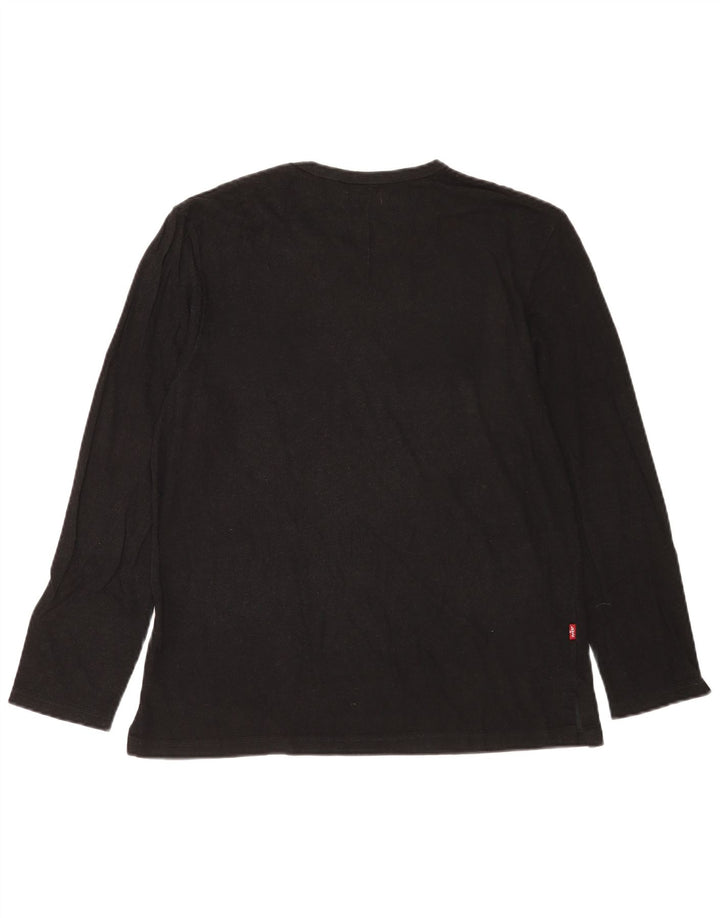 Levi's Mens Top Long Sleeve Large Black Cotton