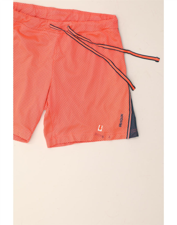 REEBOK Womens Sport Shorts UK 12 Medium Red Polka Dot Polyester Vintage Reebok and Second-Hand Reebok from Messina Hembry 