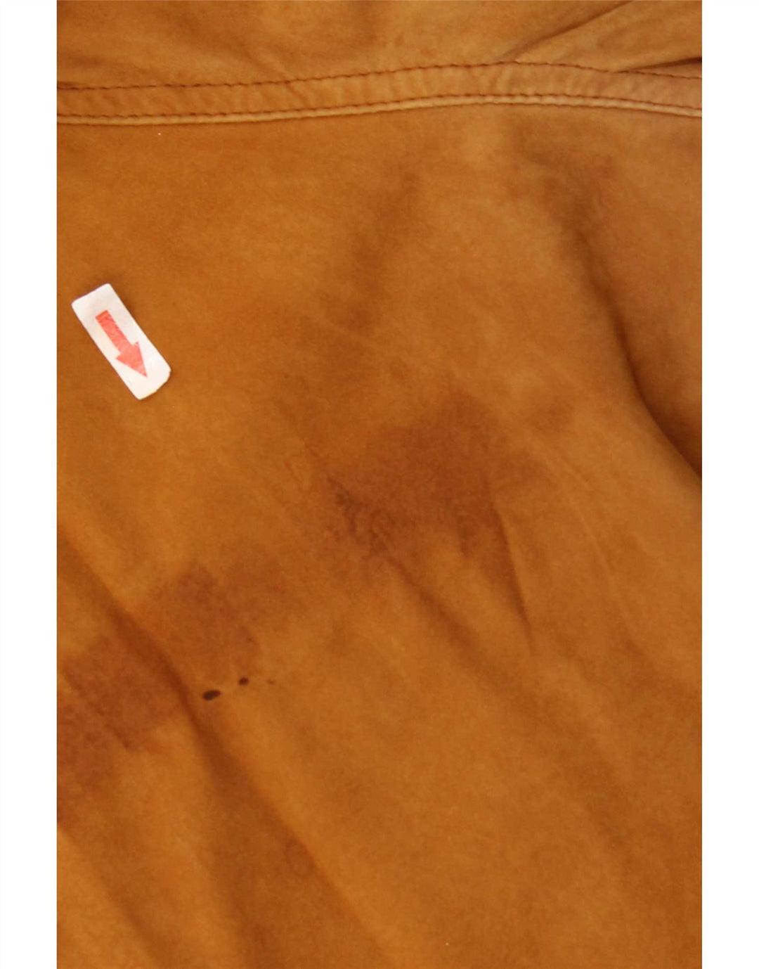 Vintage Womens Suede Bomber Jacket UK 18 XL Brown