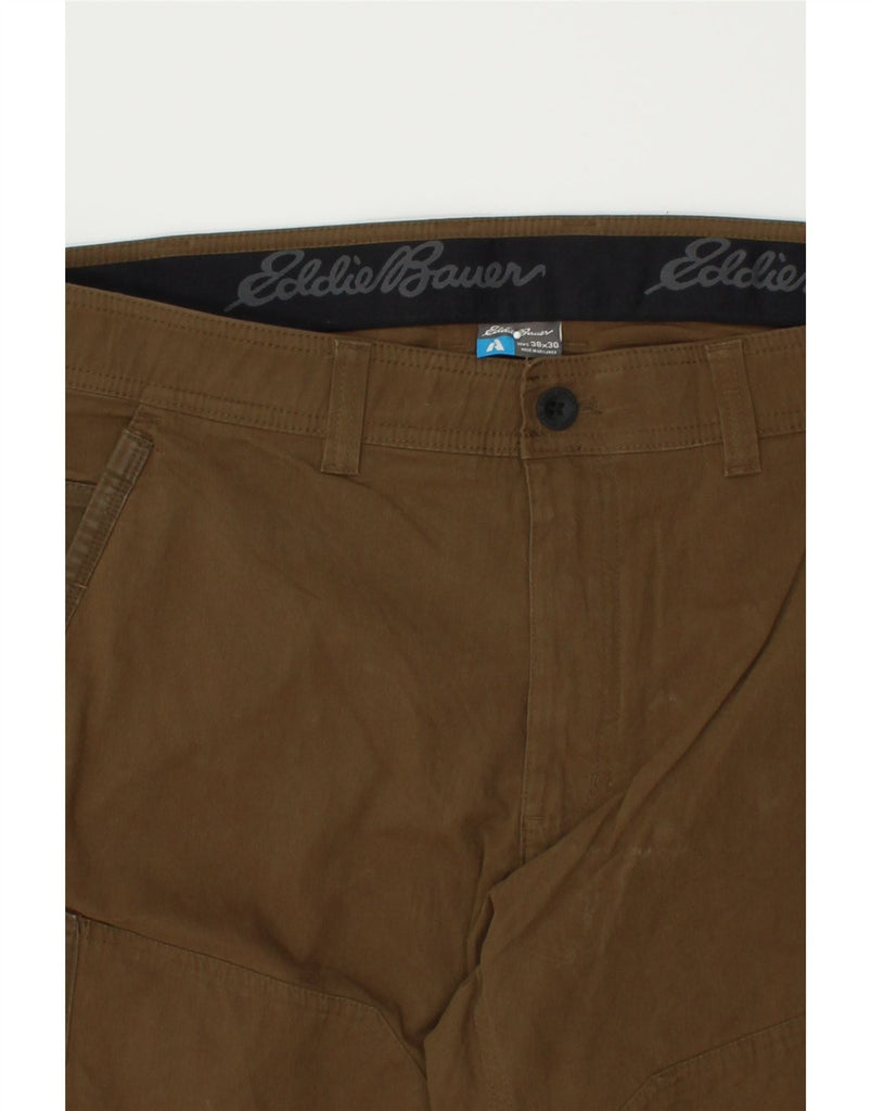 EDDIE BAUER Mens Tapered Chino Trousers W38 L30 Brown Cotton | Vintage Eddie Bauer | Thrift | Second-Hand Eddie Bauer | Used Clothing | Messina Hembry 