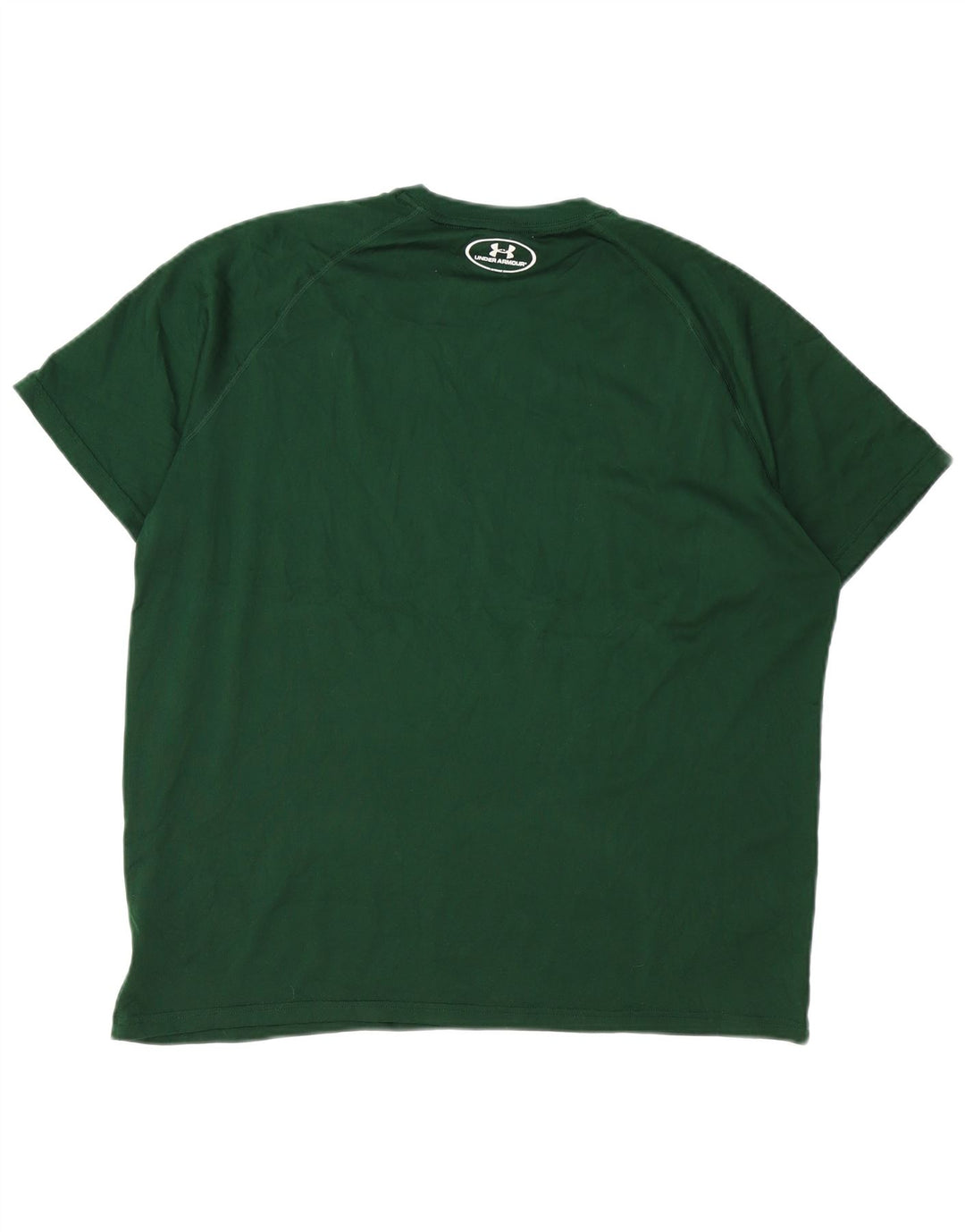 UNDER ARMOUR Mens Heat Gear T-Shirt Top Large Green Polyester