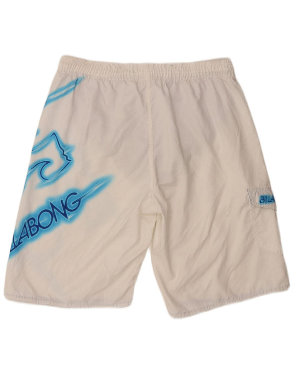 Billabong Mens Graphic Swimming Shorts 2XL White Polyester