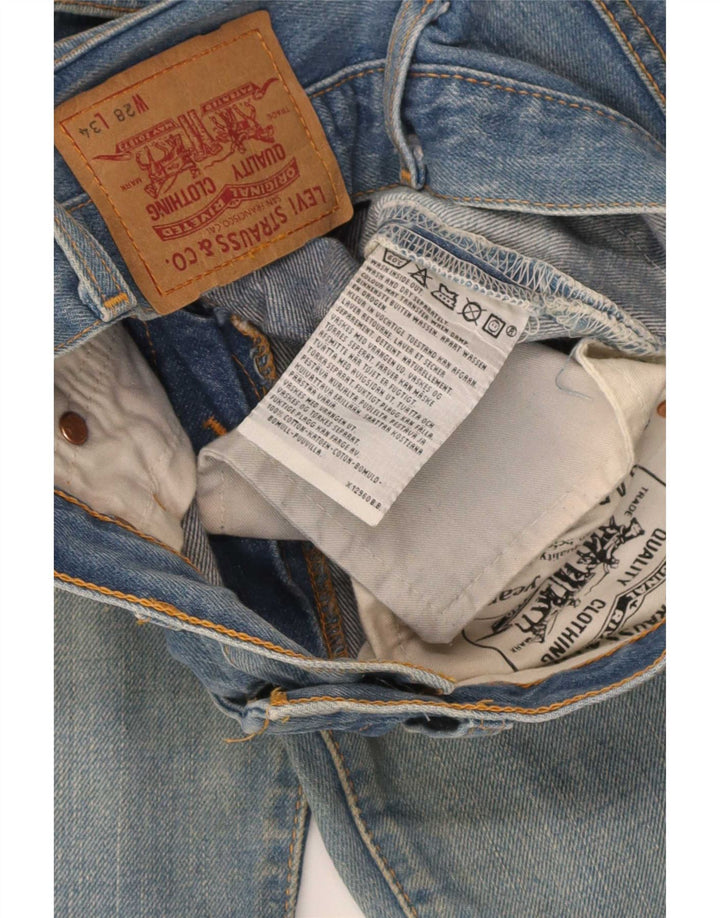 Levi's Mens High Waist Jeans W28 L34 Blue Cotton