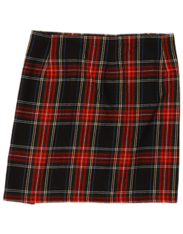 Vintage Womens Wrap Skirt W32 Large Green Check