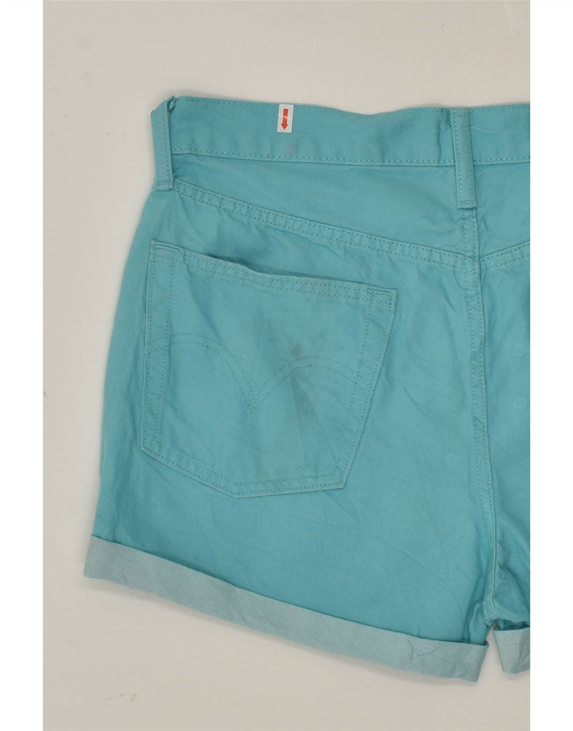 LEVI'S Womens Chino Shorts W32 Large  Blue Cotton | Vintage Levi's | Thrift | Second-Hand Levi's | Used Clothing | Messina Hembry 