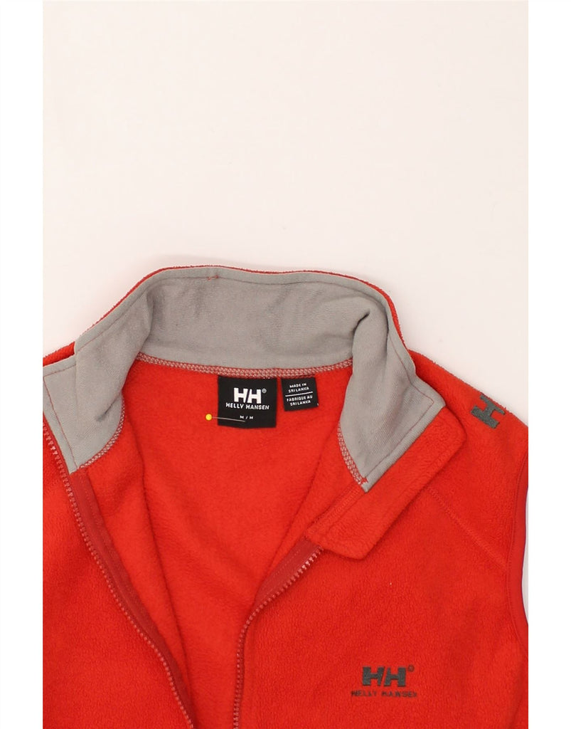 HELLY HANSEN Mens Fleece Gilet UK 38 Medium Red Colourblock Polyester | Vintage Helly Hansen | Thrift | Second-Hand Helly Hansen | Used Clothing | Messina Hembry 