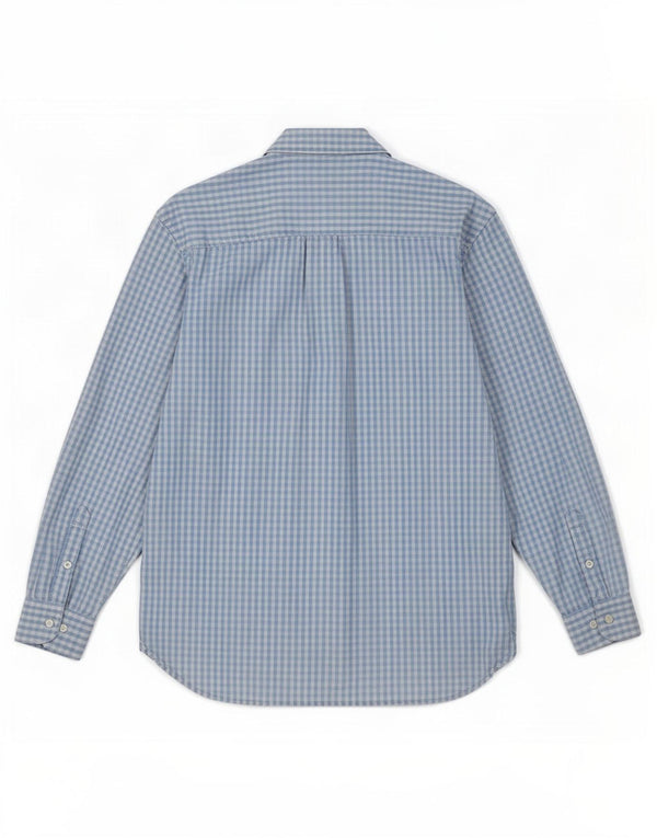 Emmanuel Schvili Womens Disney Graphic Shirt UK 16 Large Blue Gingham