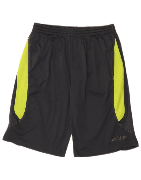 Umbro Boys Sport Shorts 13-14 Years XL Grey Colourblock