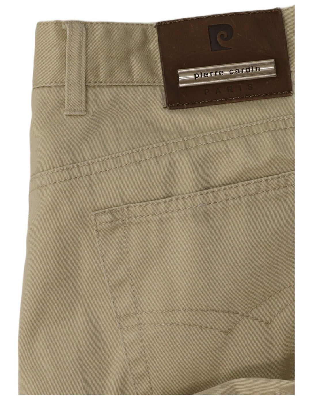 PIERRE CARDIN Mens Straight Casual Trousers W32 L31 Beige