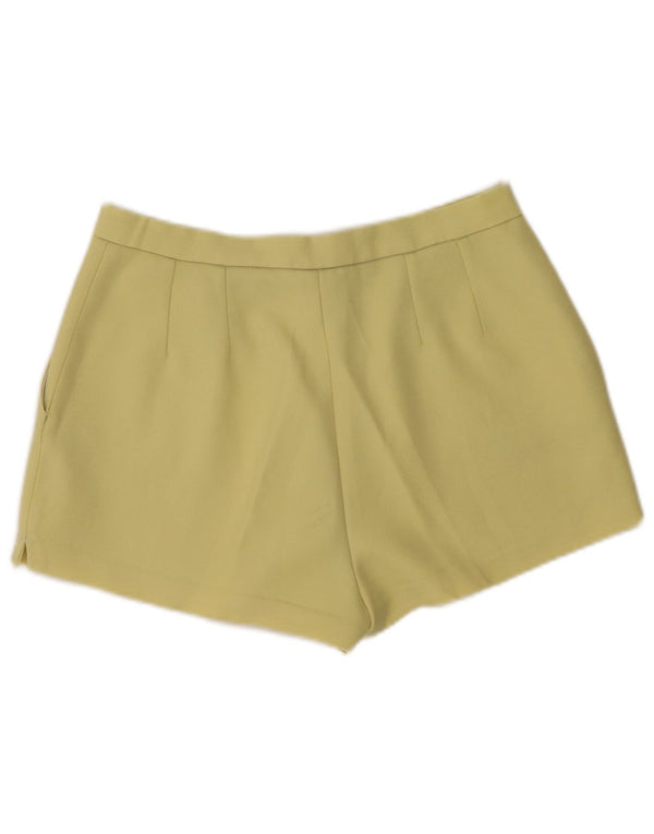 MARILENA Womens High Waist Pegged Hot Pants IT 46 Large W30 Yellow