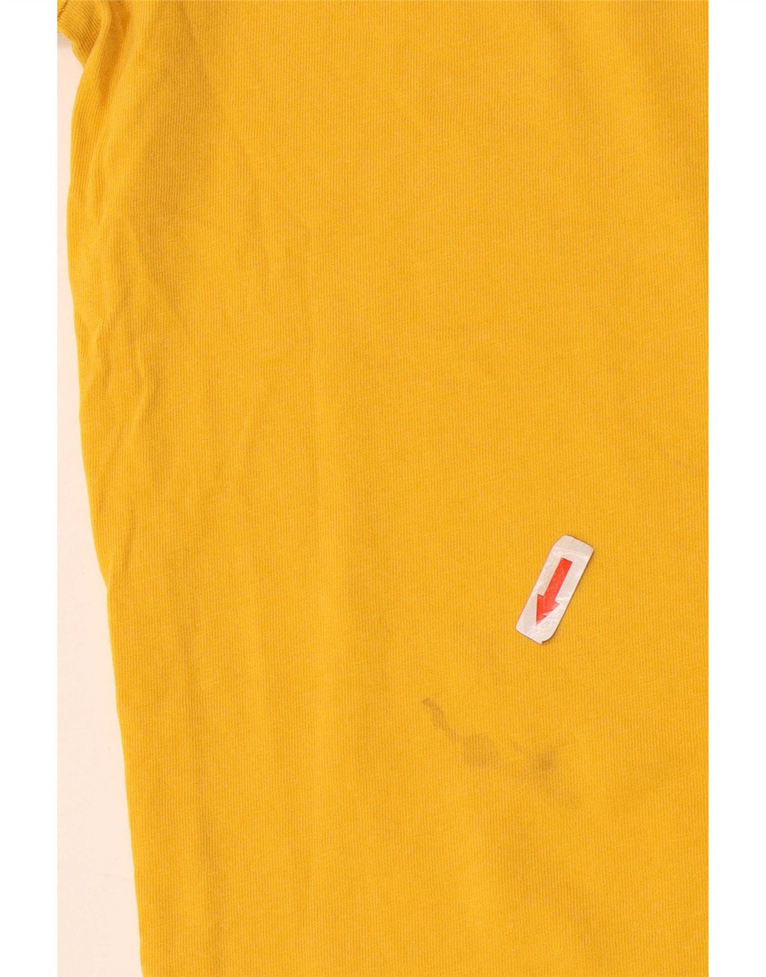 Adidas Mens T-Shirt Top Medium Yellow Cotton