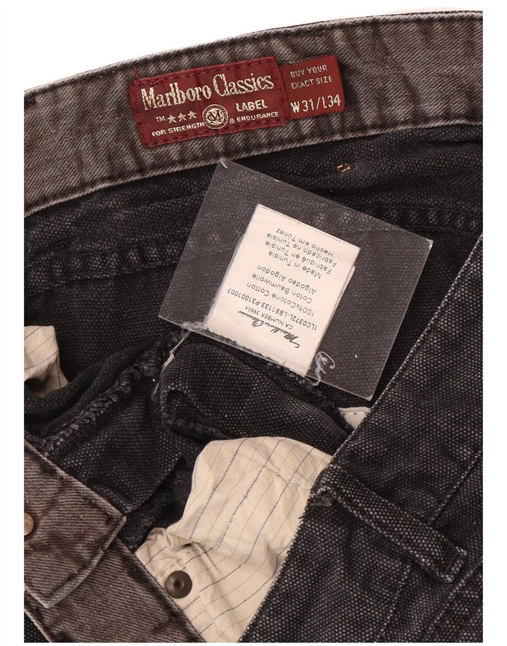 MARLBORO CLASSICS Mens Straight Jeans W31 L34  Grey Cotton