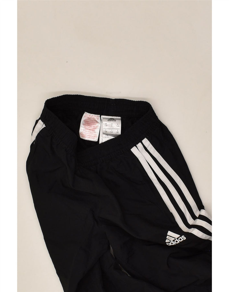 ADIDAS Boys Tracksuit Trousers Joggers 7-8 Years  Black Polyester | Vintage Adidas | Thrift | Second-Hand Adidas | Used Clothing | Messina Hembry 