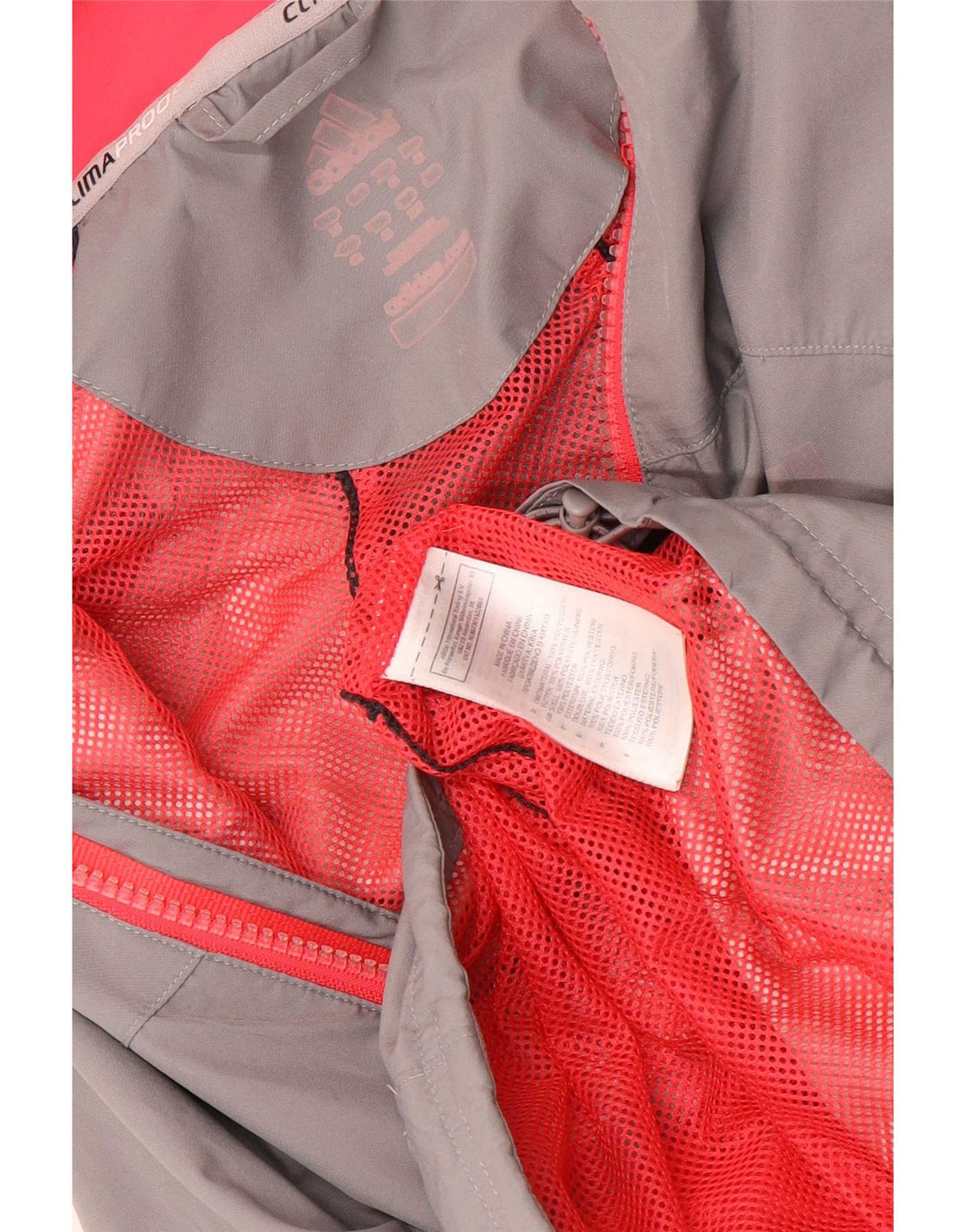 Adidas Womens Tracksuit Top Jacket UK 16 Large Grey Colourblock Polyester