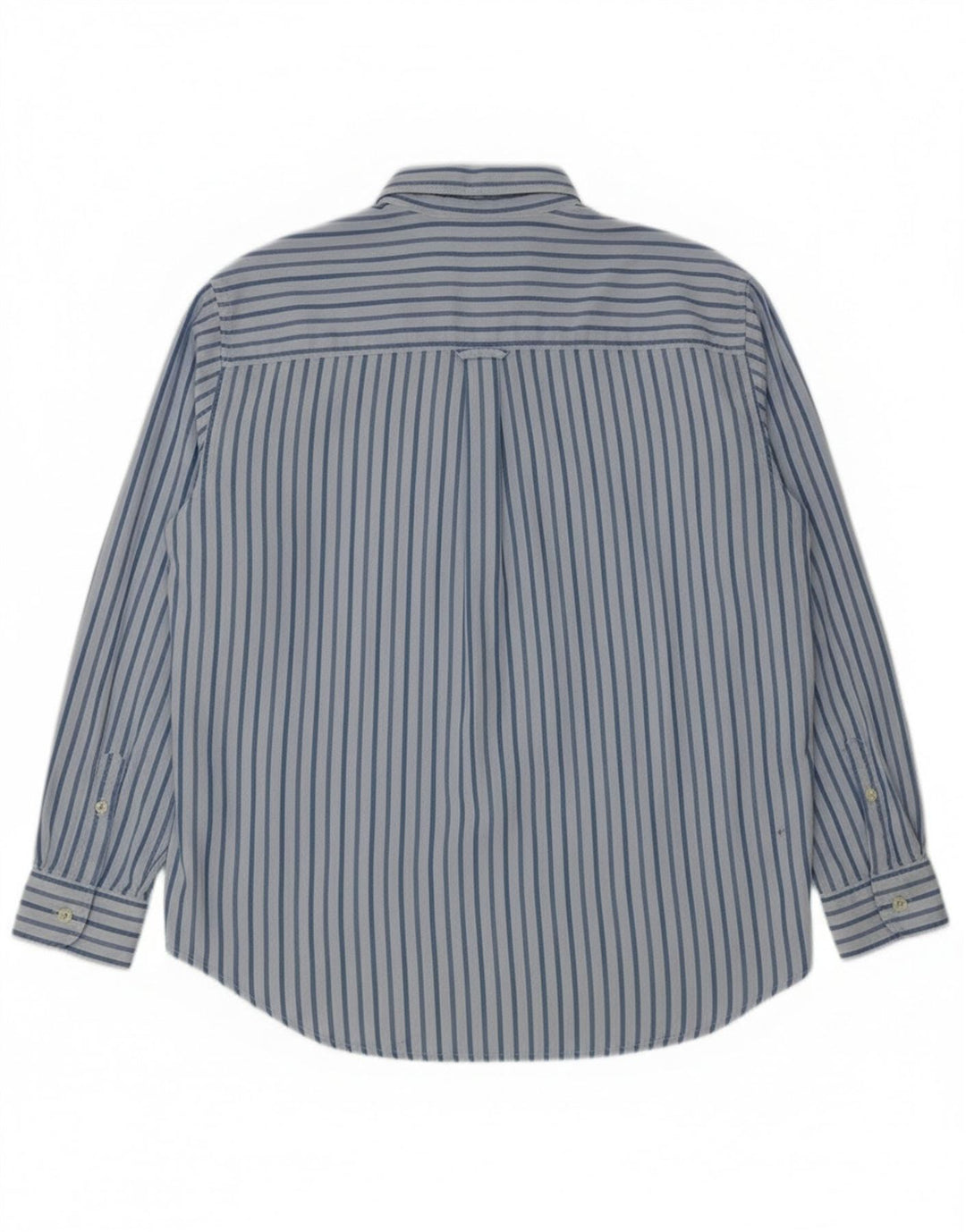 Carrera Mens Shirt Large Blue Striped Cotton